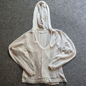 Striped Hooded Knit Sweater